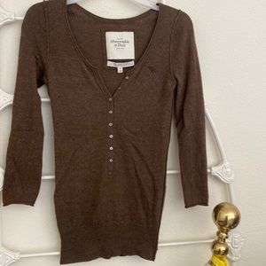 Abercrombie & Fitch Sweater Brown SZ M NWOT
